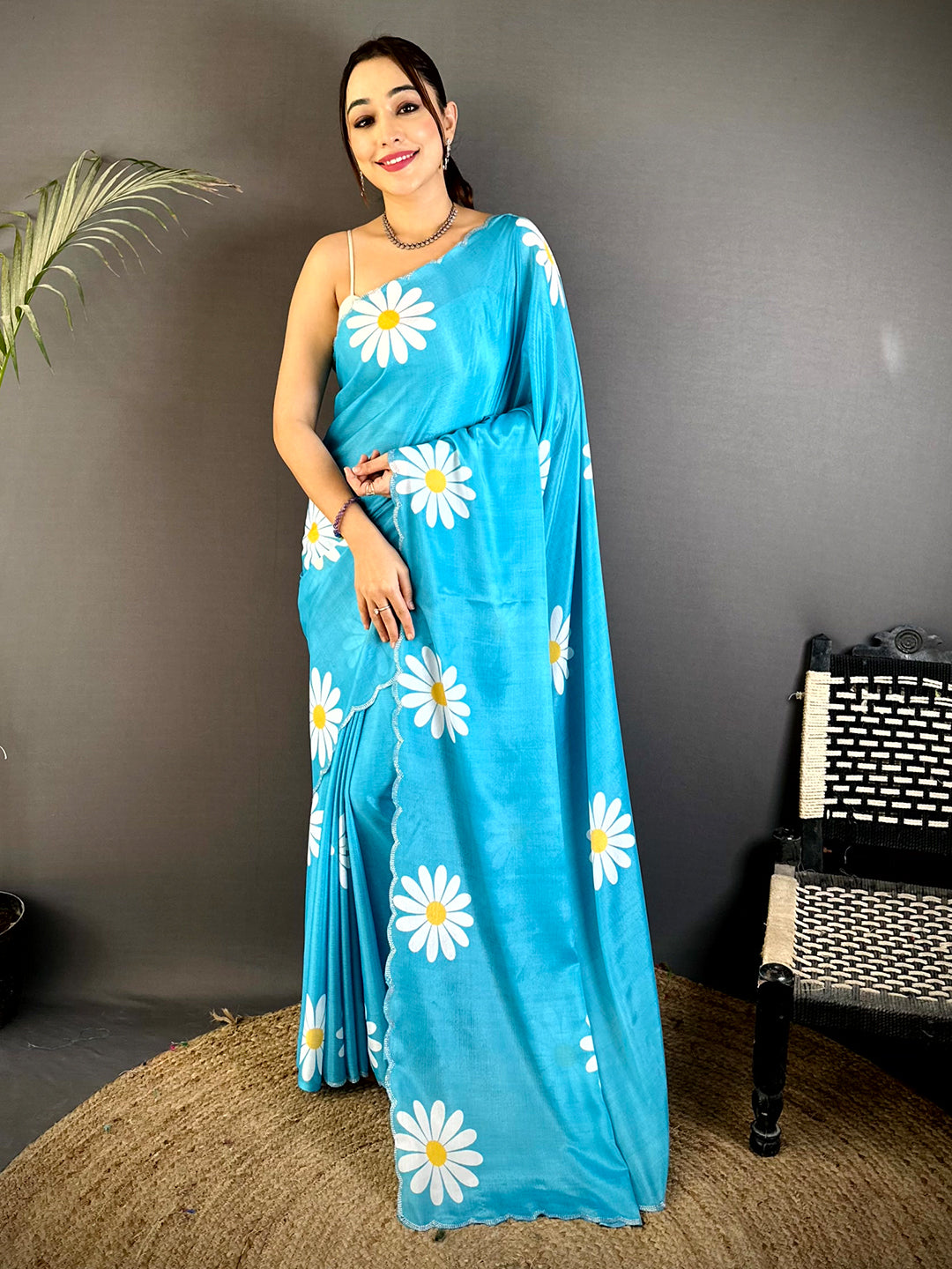 Fantasy Swarovski Chinnon Floral Saree