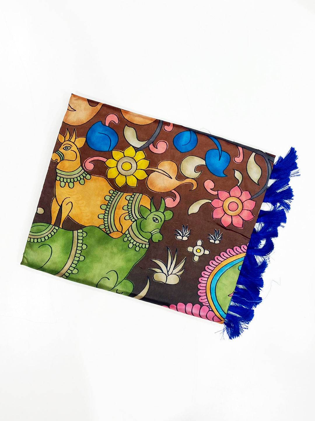 Majestic Multi Banarasi Silk Kalamkari Saree


