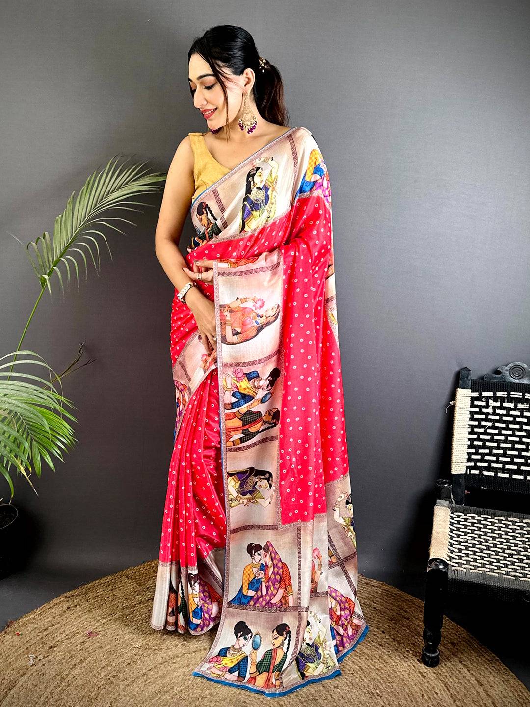 Radiance Soft Chinnon Chiffon Floral Saree