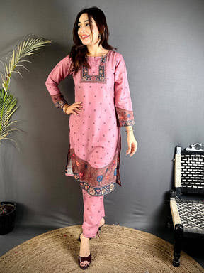 Round Neck Kalamkari Art Kurti


