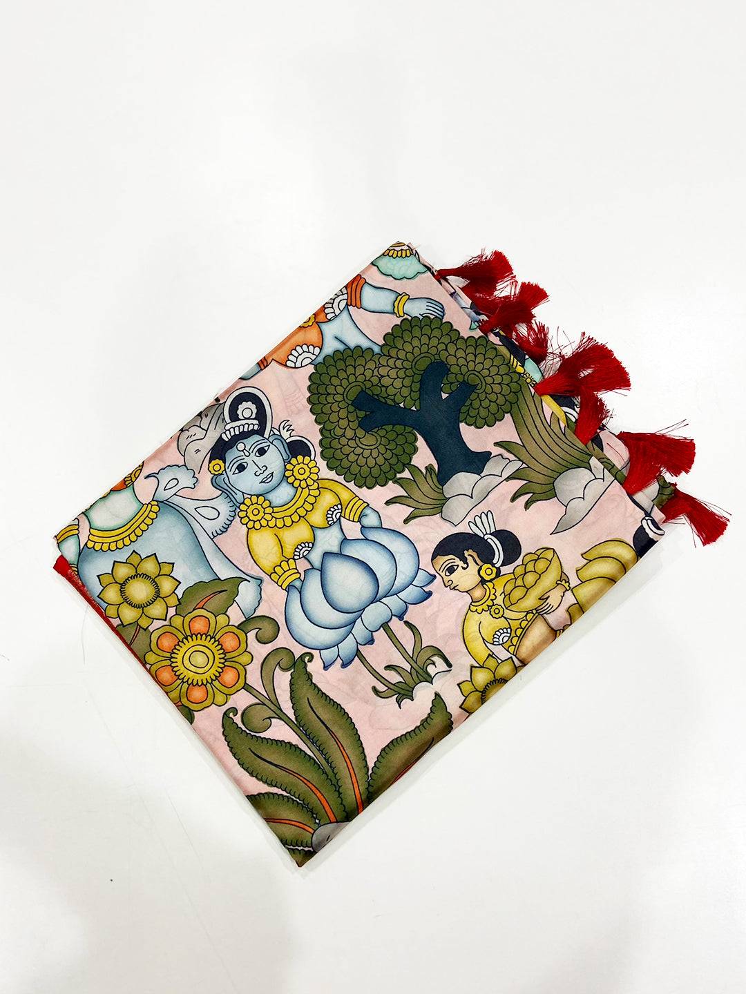 Opulent Banarasi Silk Kalamkari Pattern Saree