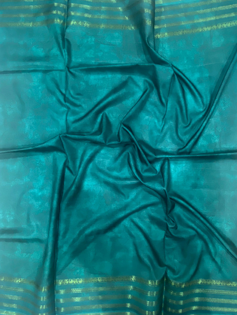 Sky Blue Japanese Freehand Digital Print Saree
