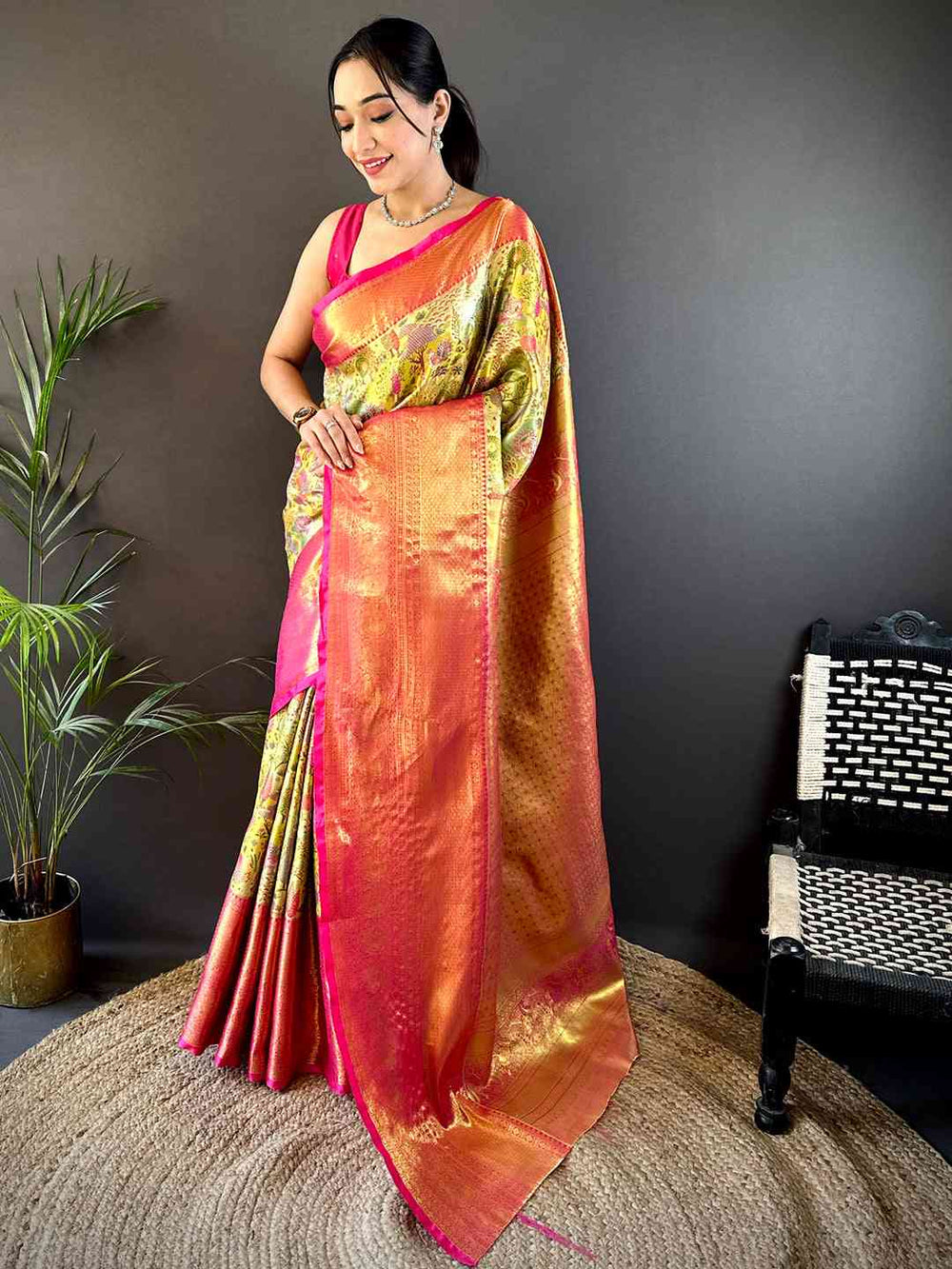 Elegant Banarasi Zari Woven Silk Saree