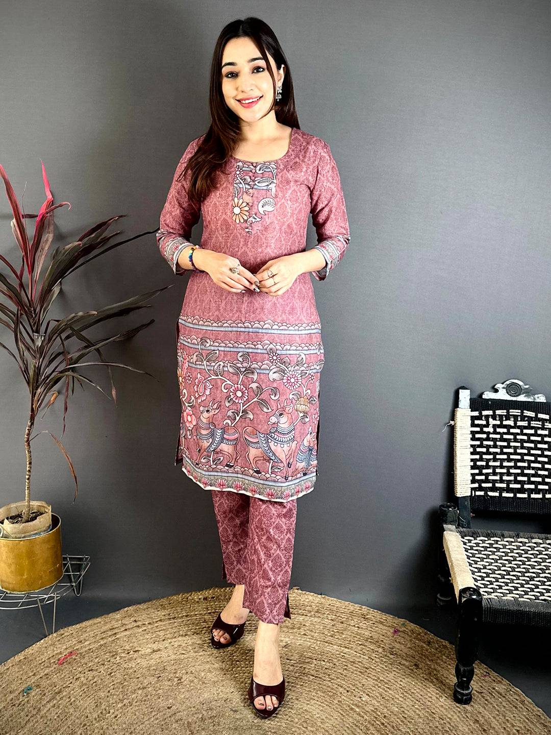 Heritage Kalamkari Round Kurti