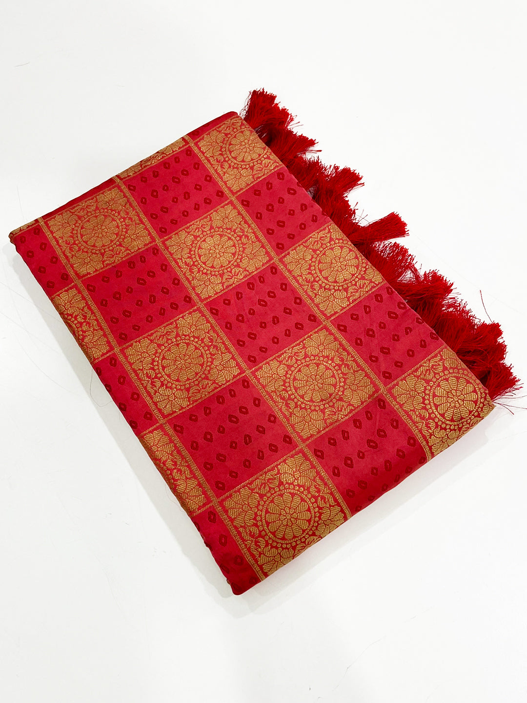 Pink Banarasi Square Patola Saree