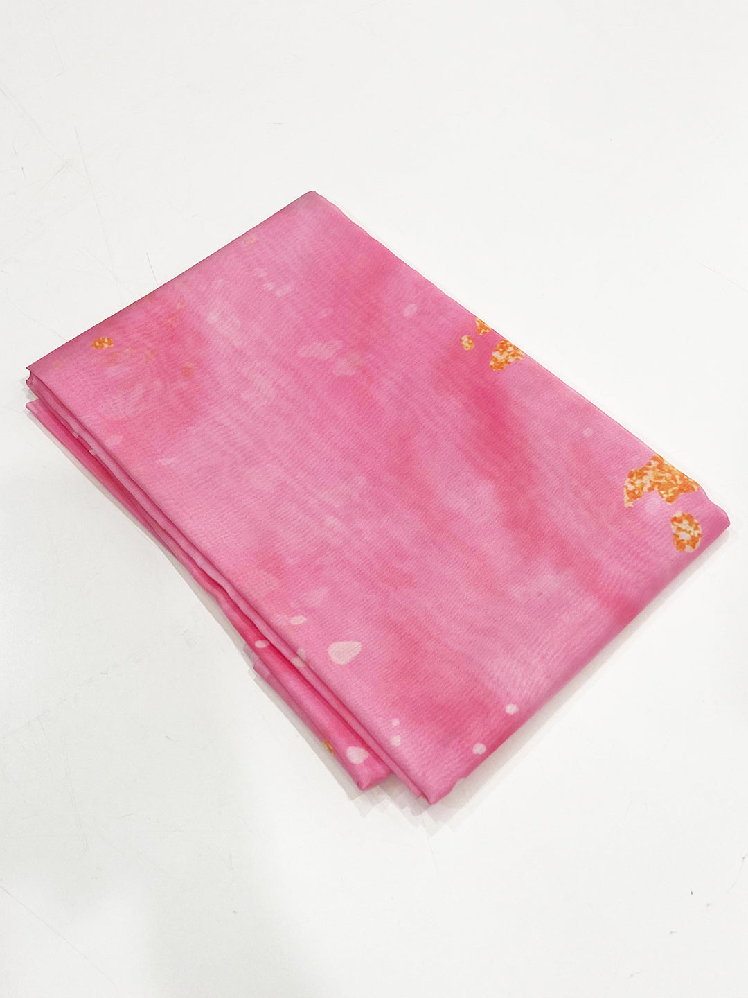 Pink Pure Tebi Silk Batik Print Saree