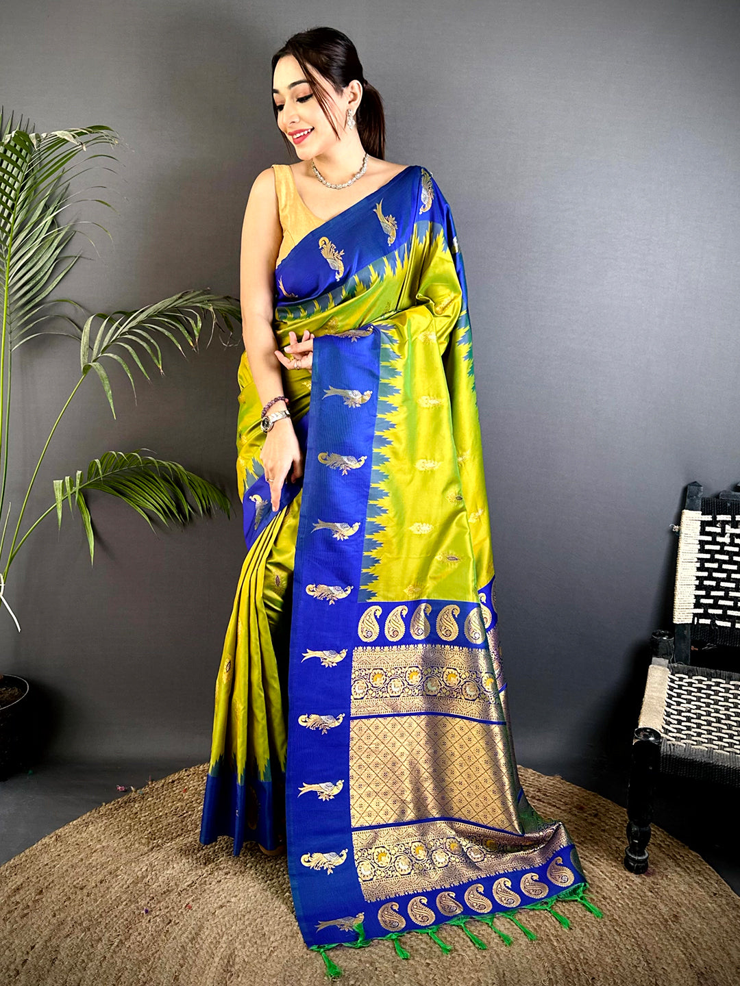 Peacock Charm Soft Silk Pattu Saree