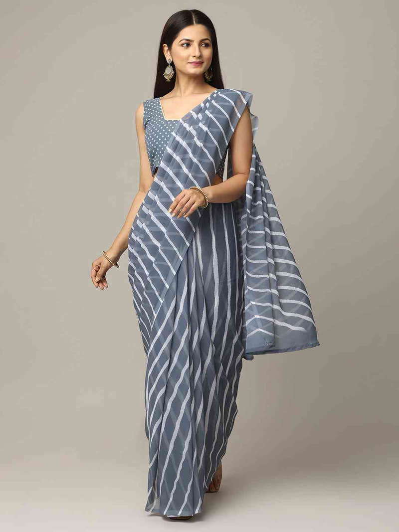 Leheriya Soft Georgette Digital Print Party Wear Saree