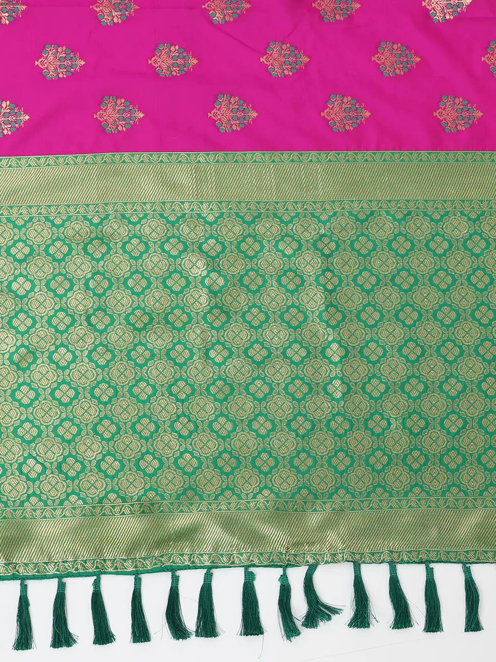 Banarasi Katan Silk Zari Saree With Zari Butti Work