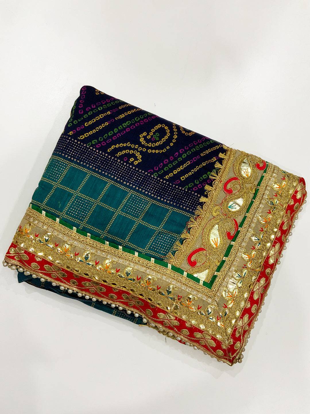 Celebrity Chinnon Chiffon Bandhej Saree