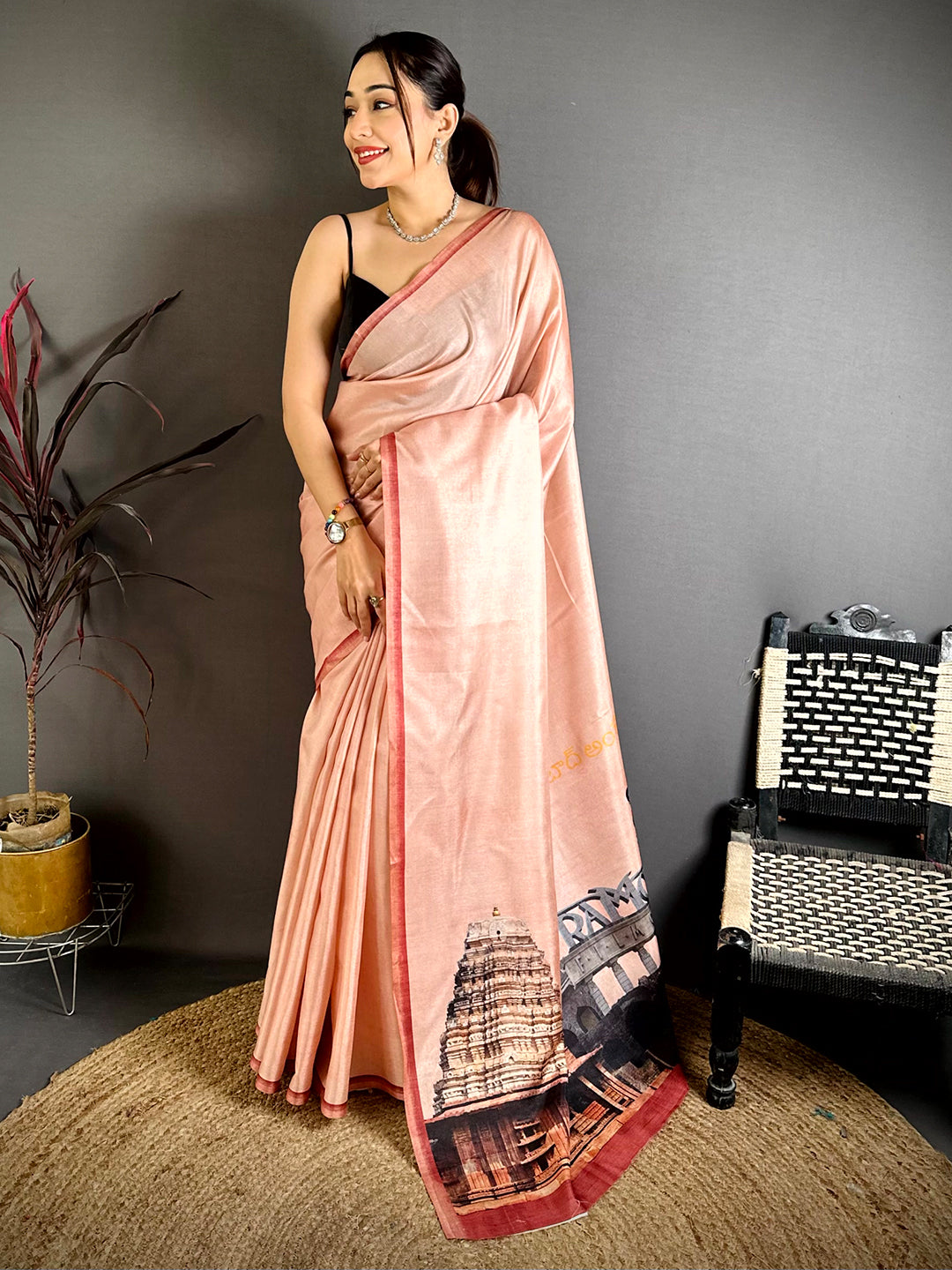 Telangana Royal Digital Print Saree