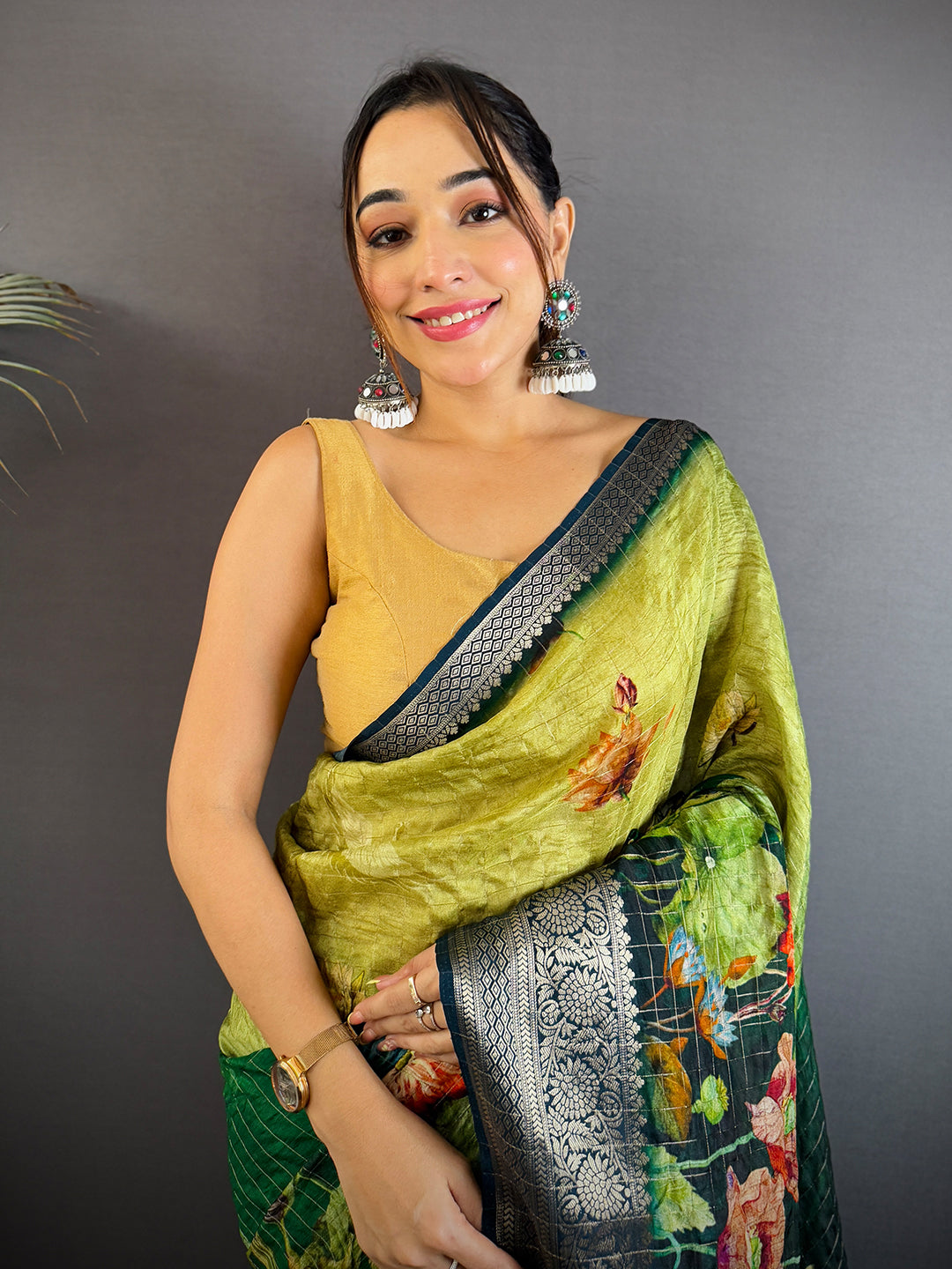 Elegant Green Kanchi Pattu Saree