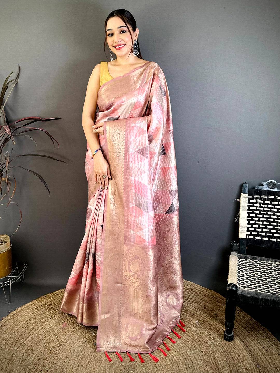 Heritage Mango Zari Banarasi Silk Saree