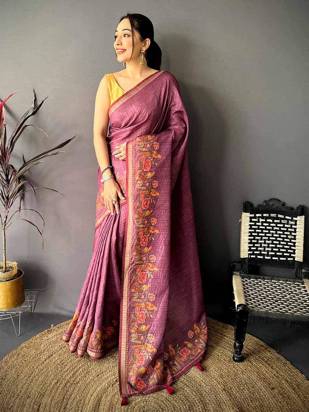 Royal Rani Ghicha Munga Saree