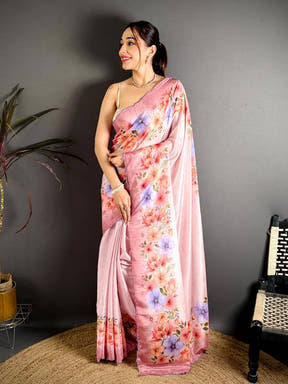 Regal Soft Chiffon Resham Cutwork Saree
