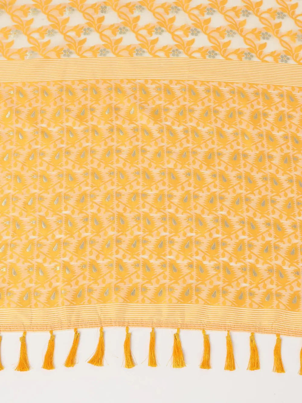  Dhakai Jamdani Cotton Silk Saree