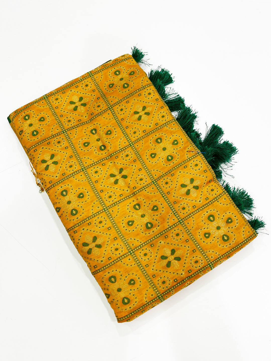 Regal Mustard Soft Silk Patola Saree