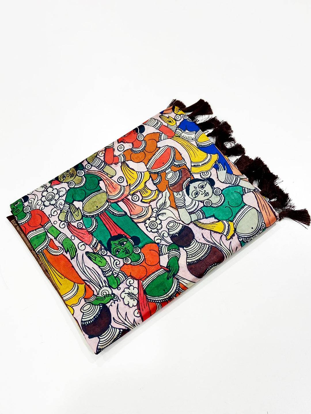 Artistic Kalamkari Printed Banarasi Saree