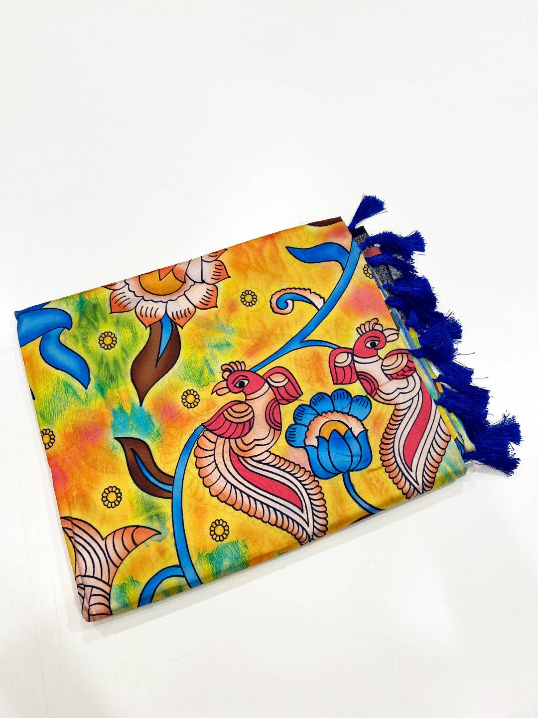 Radiant Multi Kalamkari Digital Prints Saree