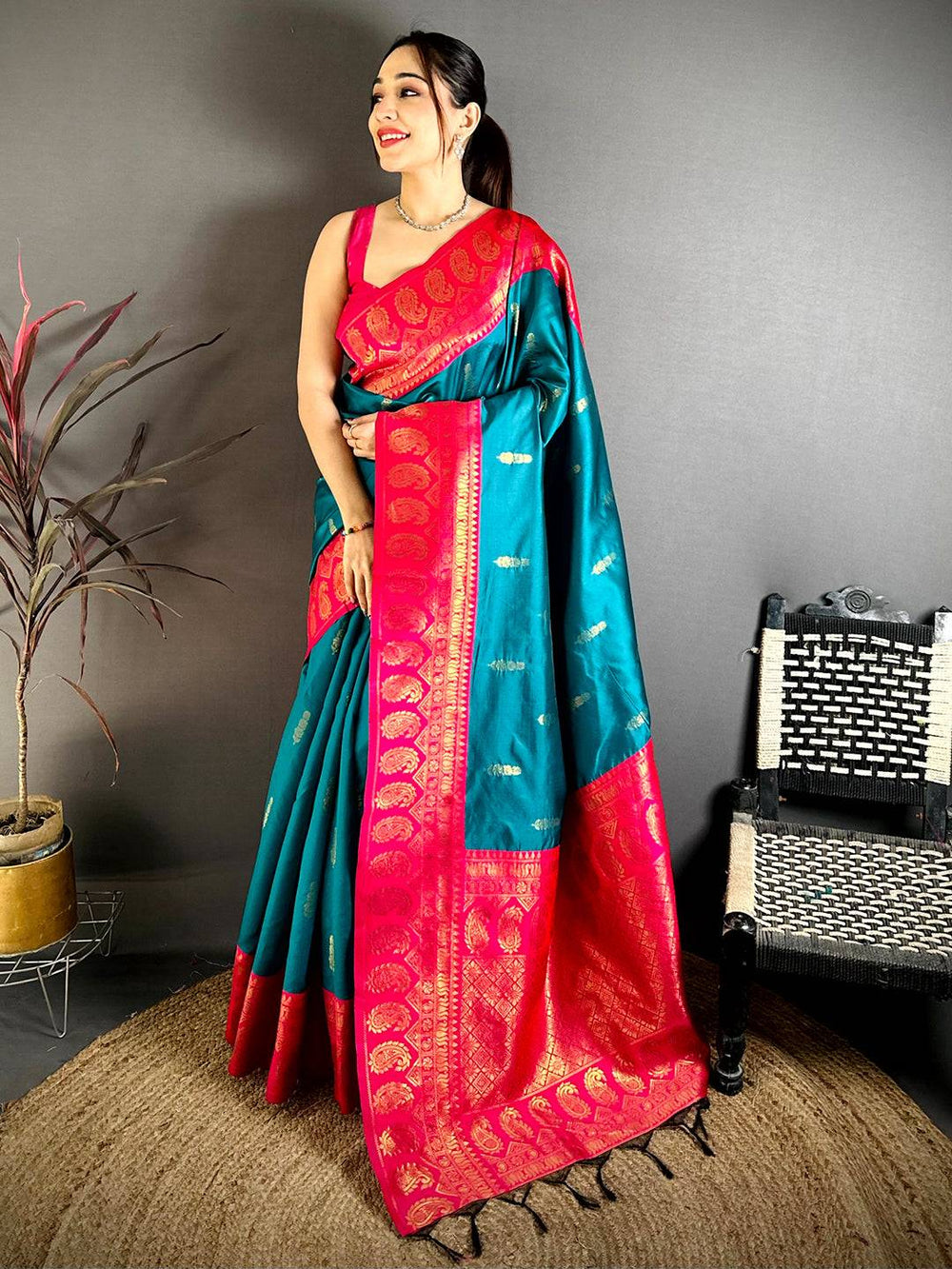 Heritage Gold Banarasi Silk Saree