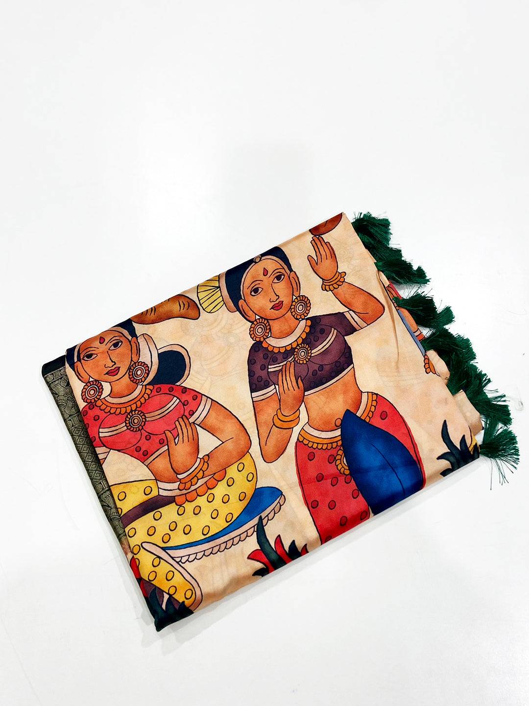 Radiance Banarasi Silk Kalamkari Pattern Saree
