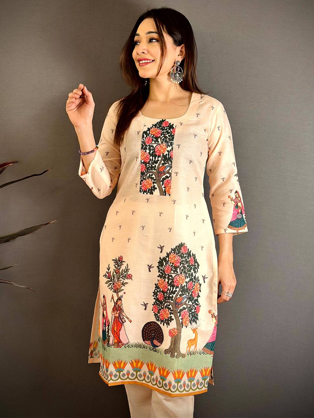 Royal Mughal Round Neck Kurti