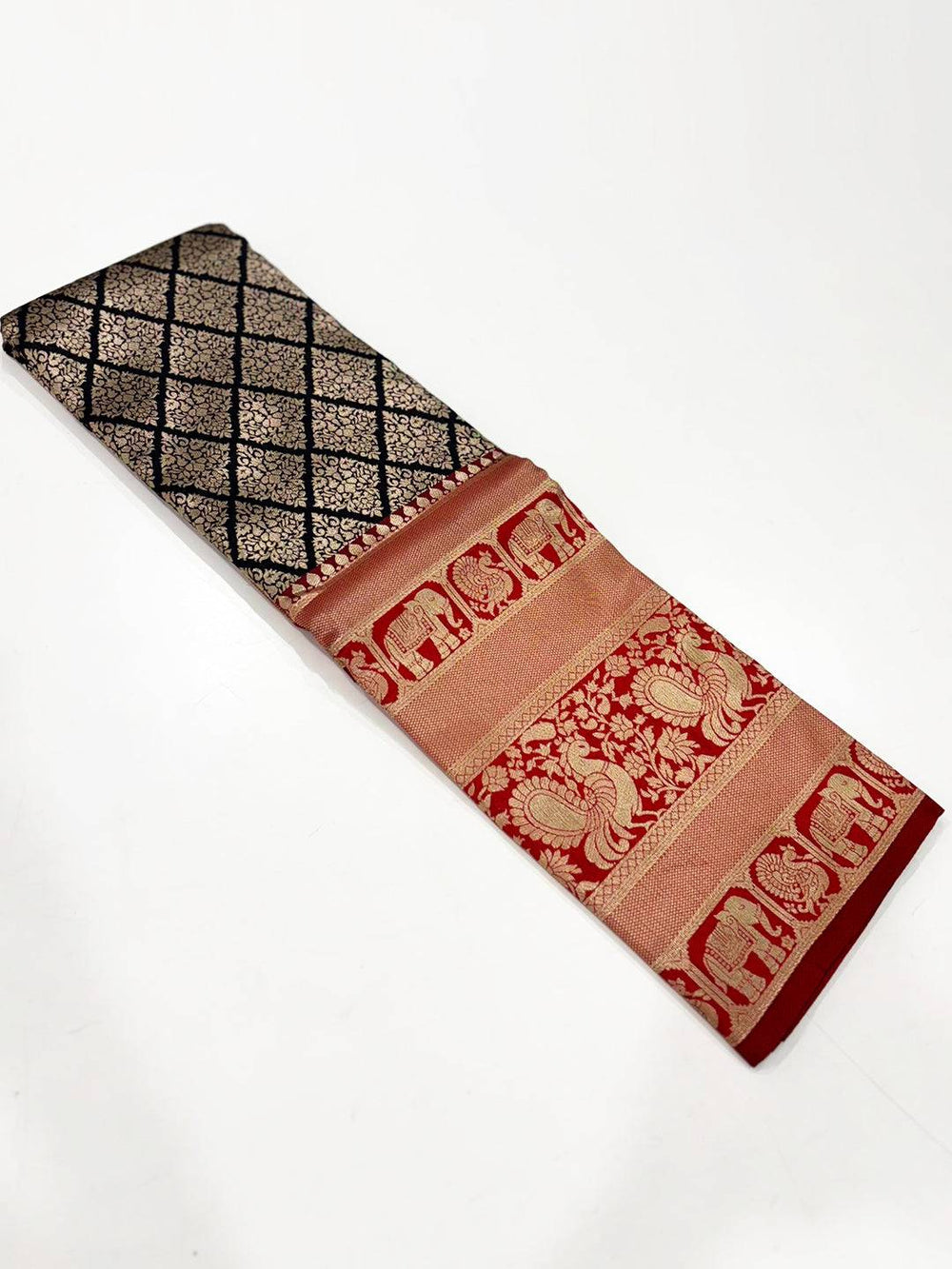 Royal Black Kanjivaram Silk Saree