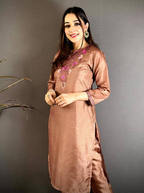 Stylish Manipuri Crew Neck Kurti