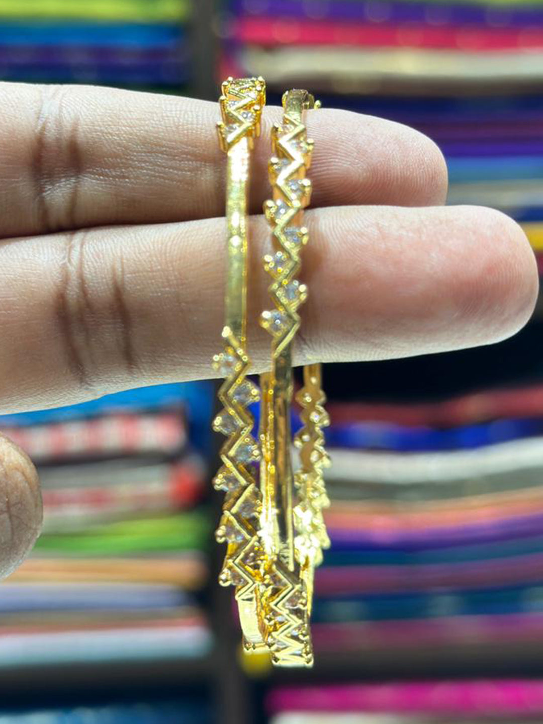 ZigZara Antique Gold Bangle


