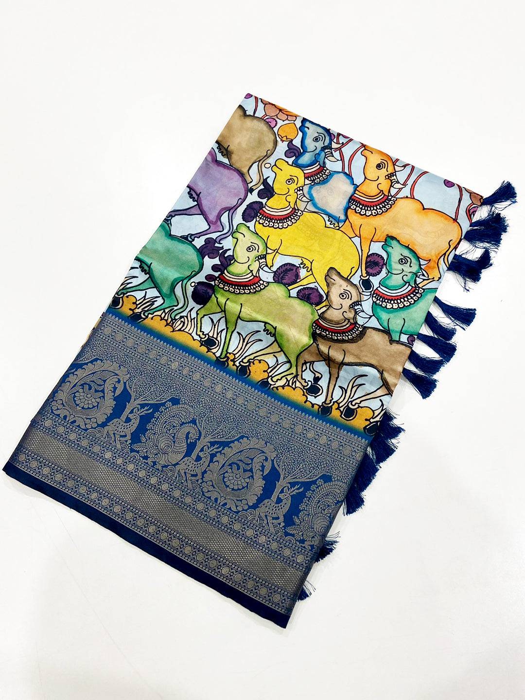 Royal Banarasi Kalamkari Pattu Saree