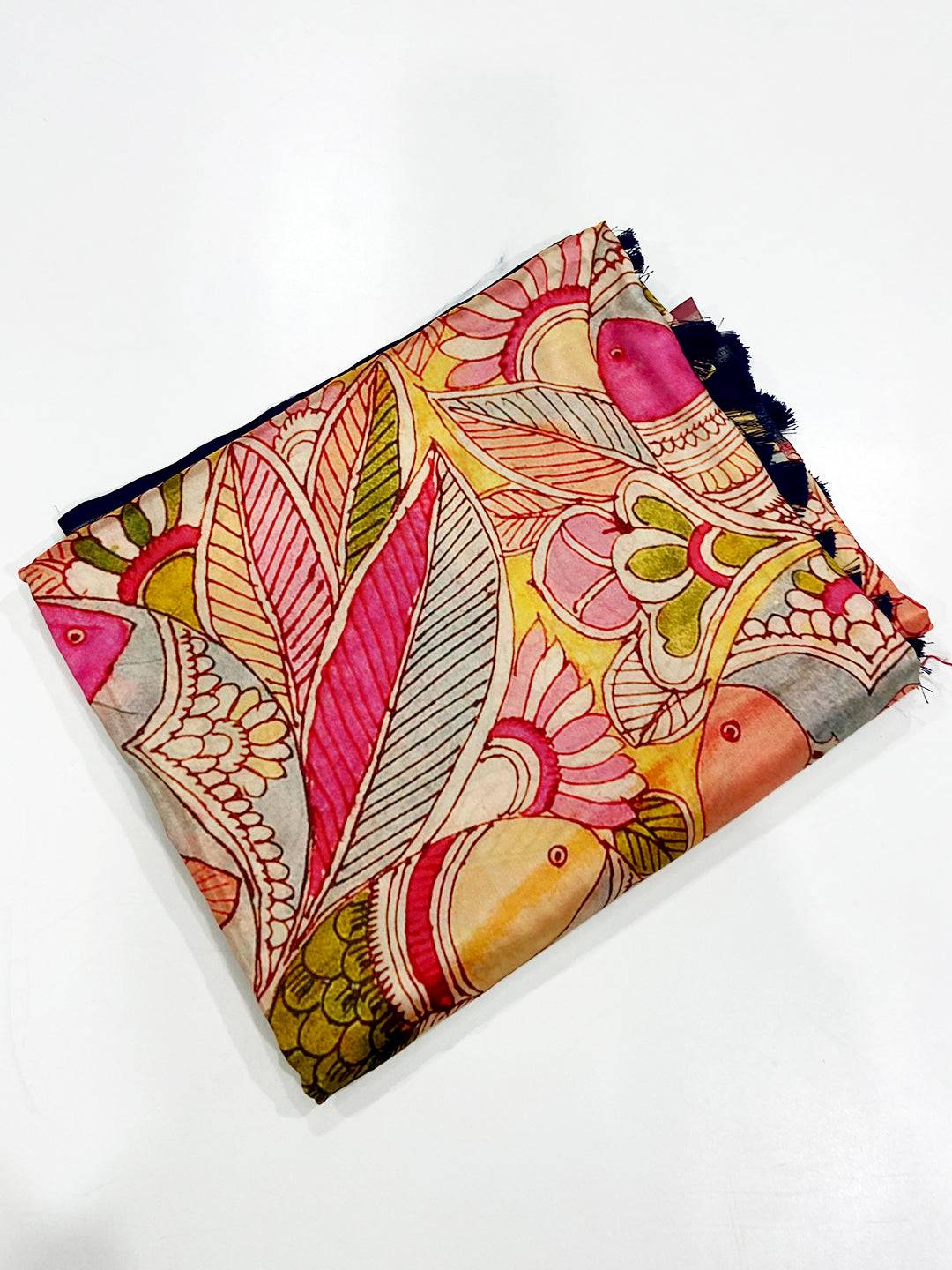 Multi Radiant Banarasi Silk Kalamkari Saree


