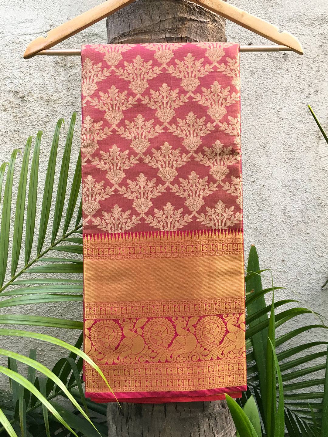 Exclusive One Gram Gold Tissue Kanjivaram Soft Silk Saree
