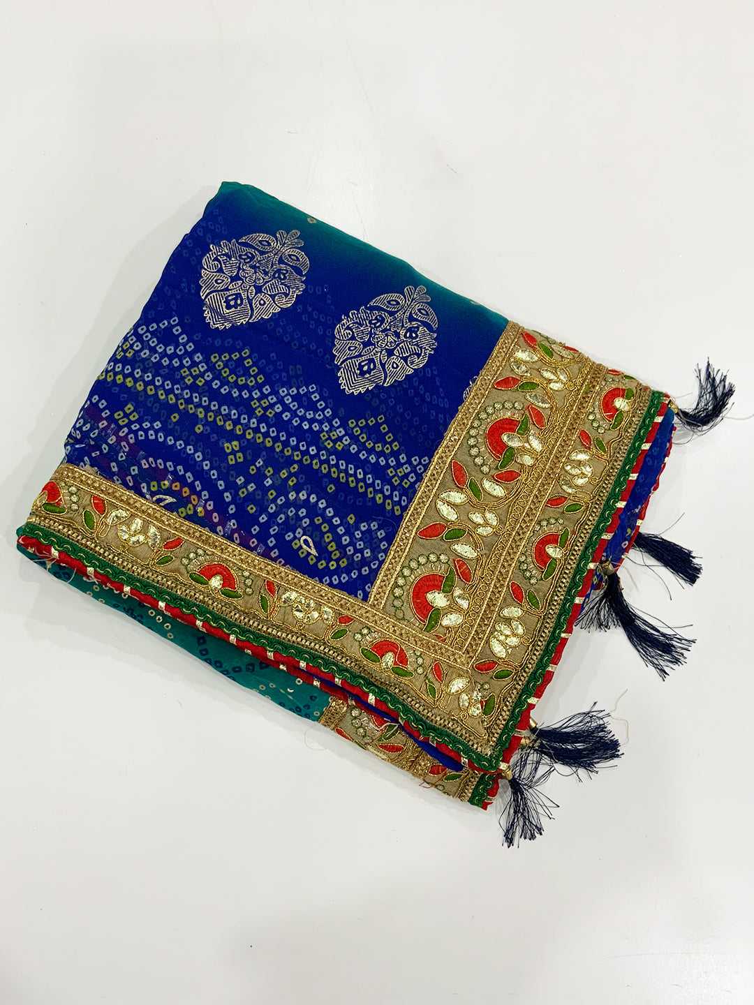 Classic Chinnon Bandhej Print Saree