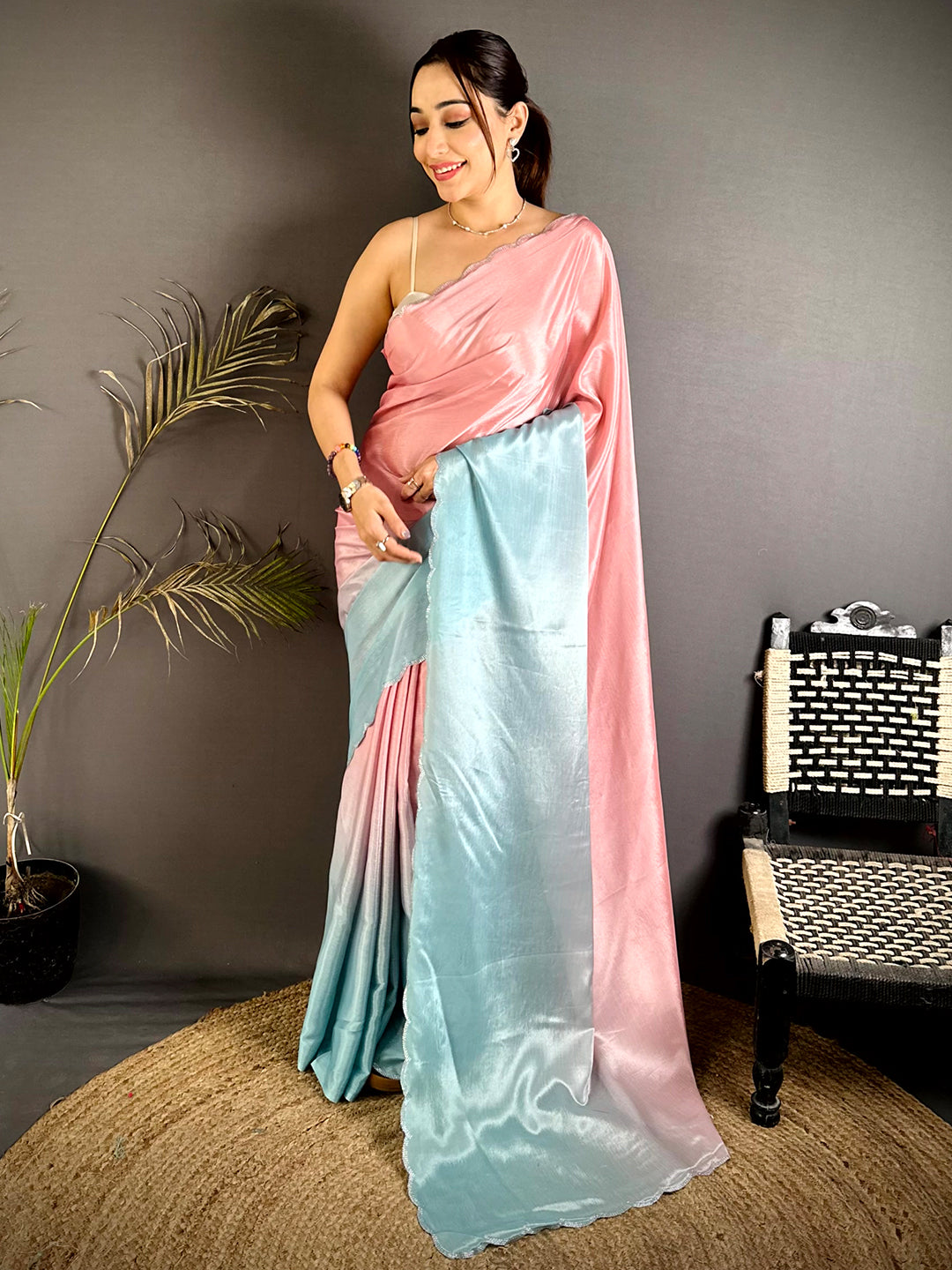 Classic Gradient Chiffon Saree