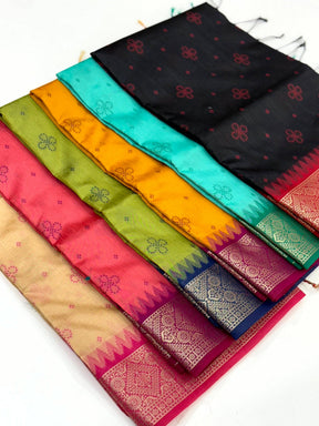 Rama Crystal Raw Silk Kanchi Pattu Saree