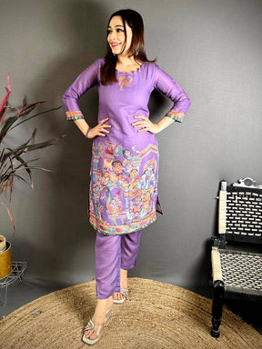 Classic Kalamkari Round Neck Kurti