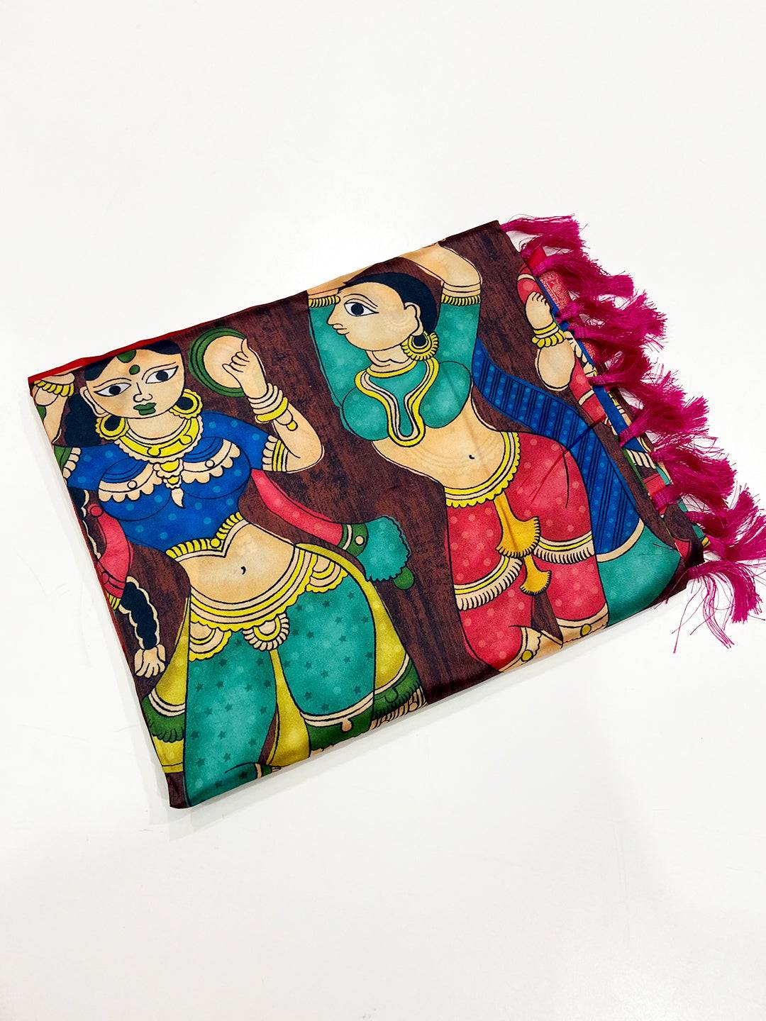 Heritage Banarasi Silk Kalamkari Pattern Saree