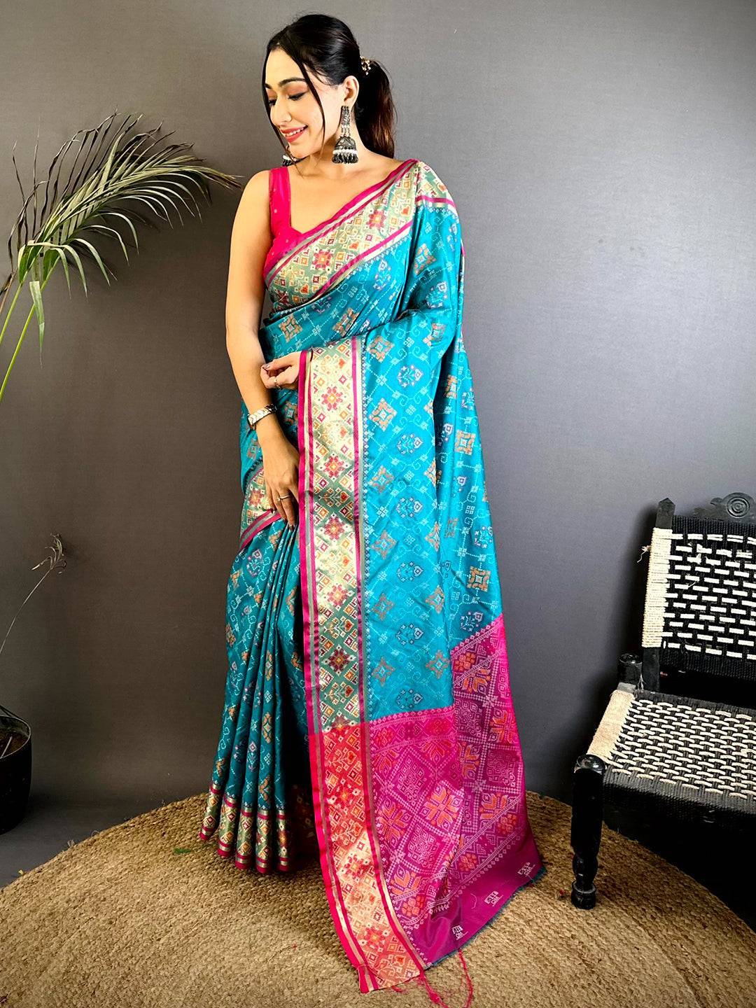 Rama Pochampally Patola Soft Silk Saree

