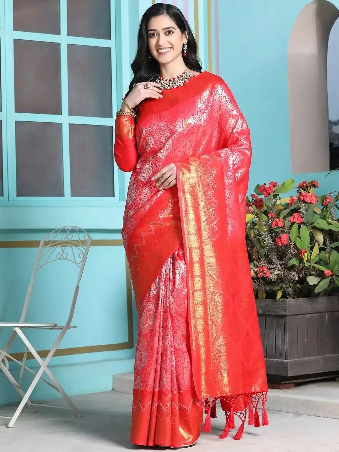 Exclusive Kanjivaram Silk Saree With Zari Work