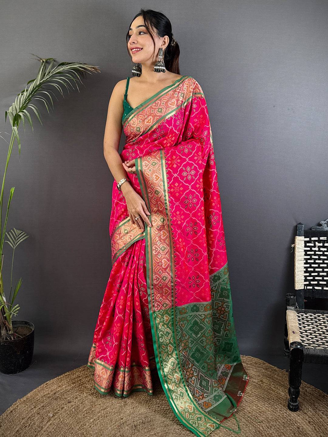 Majestic Pochampally Patola Silk Saree

