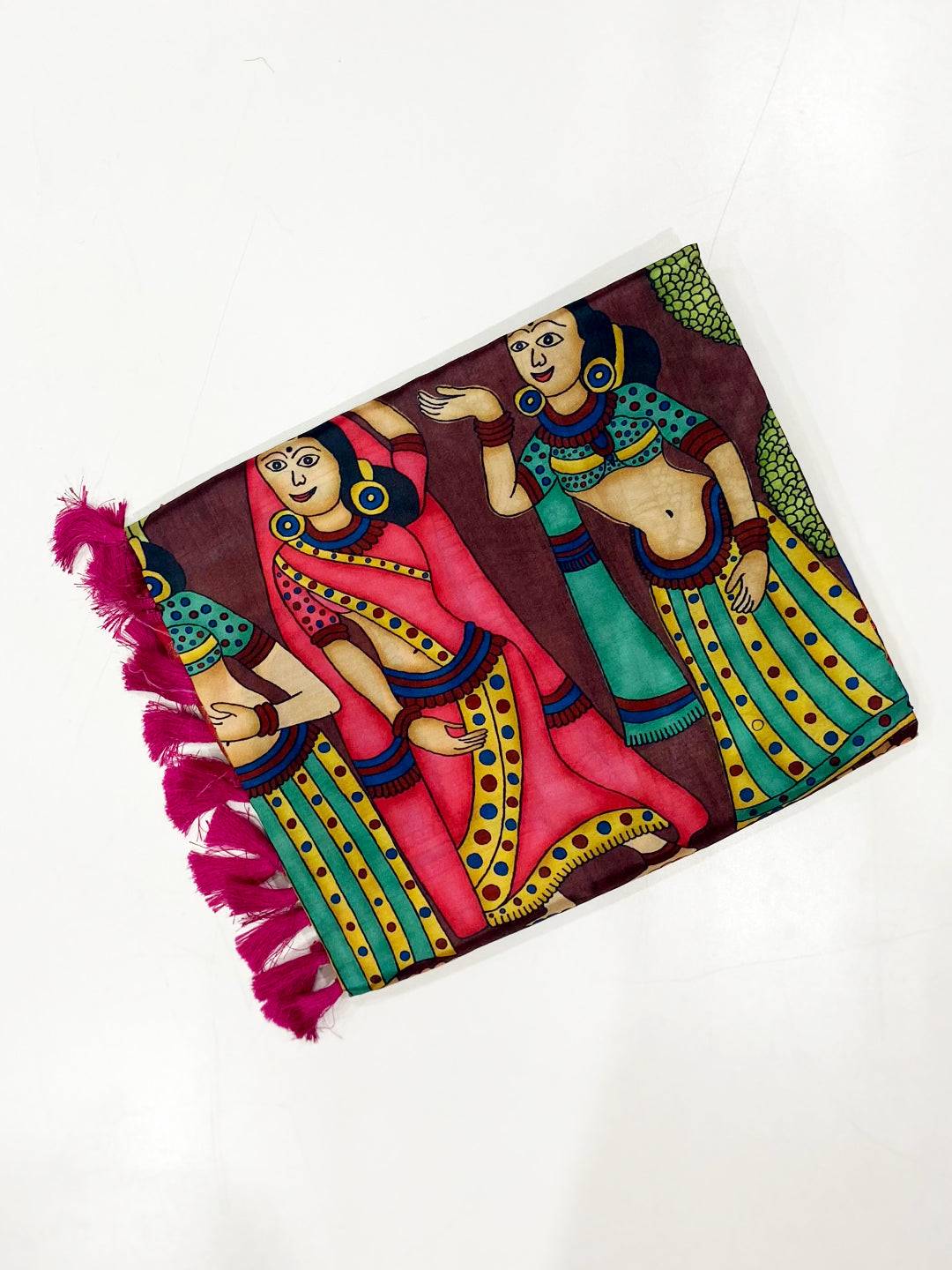 Elegant Banarasi Silk Kalamkari Pattern Saree