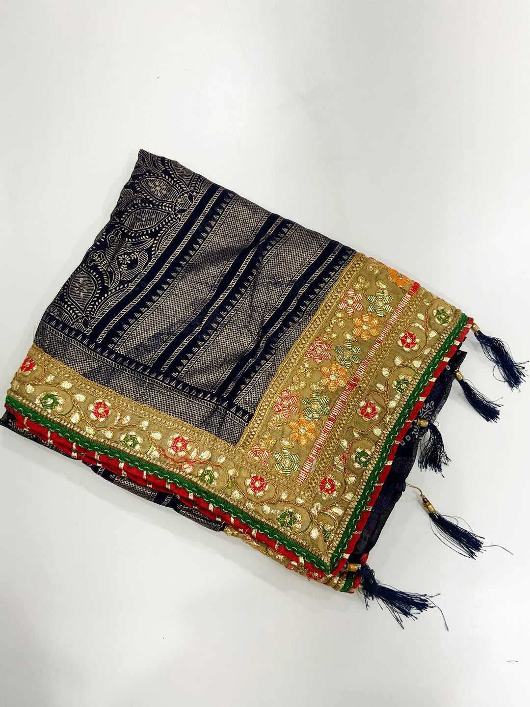 Celestial Bandhej Print Chiffon Saree