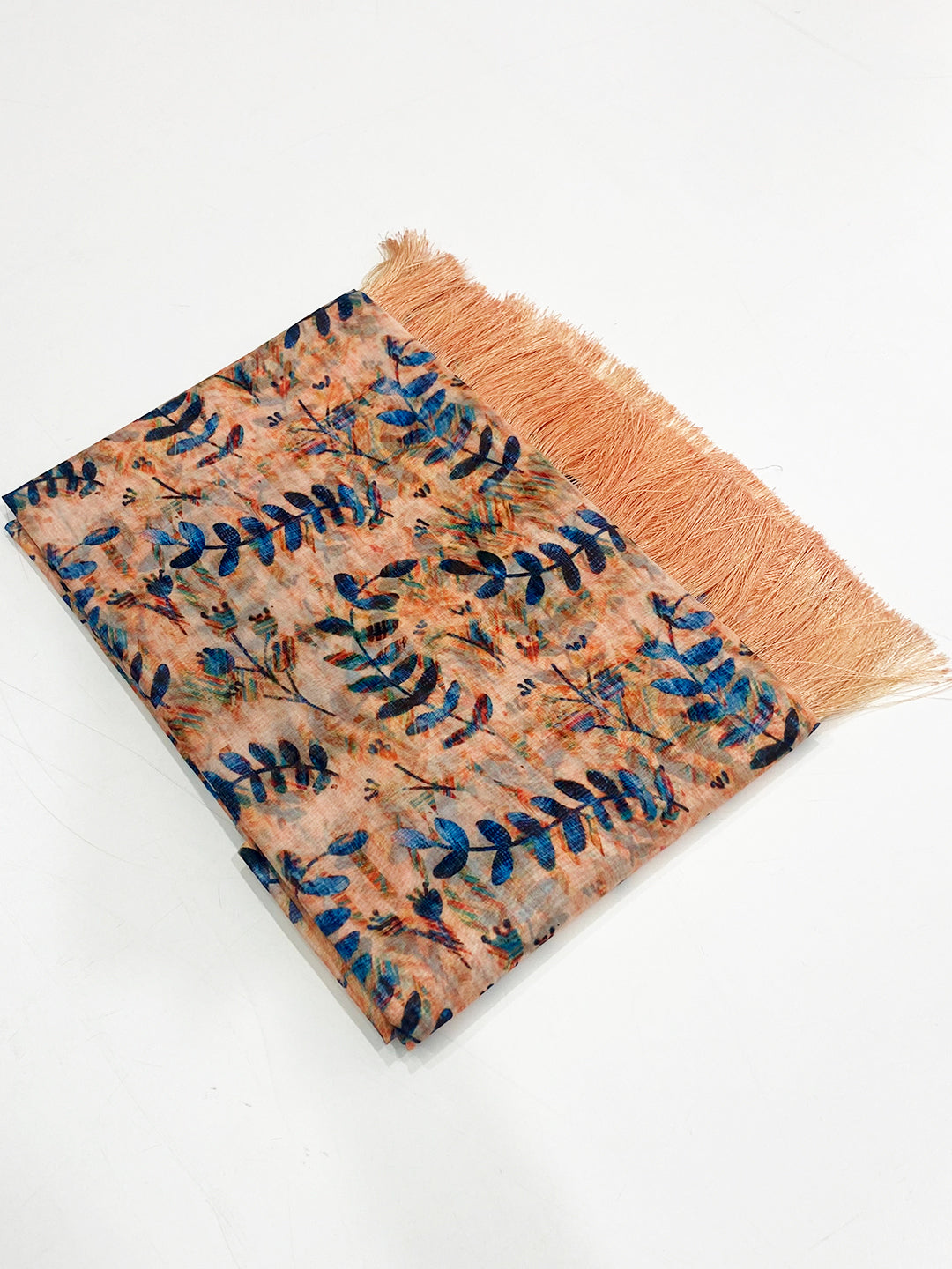 Elegant Peach Tebi Silk Saree