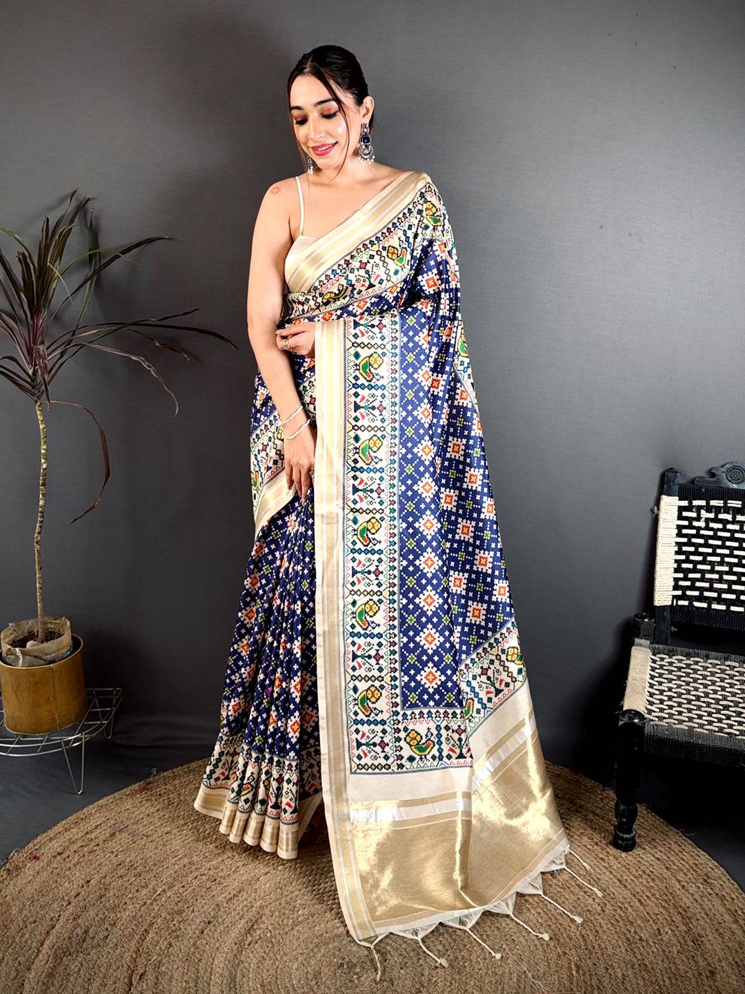 Radiant Soft Kanchi Silk Digital Patola Saree