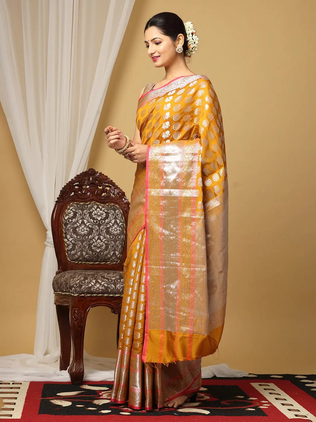 Kanjivaaram Soft Silk Saree With Zari More Silkka work 