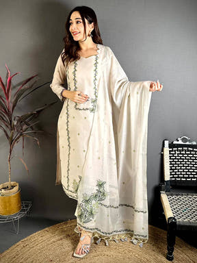 Ivory Floral Heritage Dress