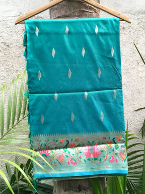 Rama Yevla Paithani Meenakari Saree