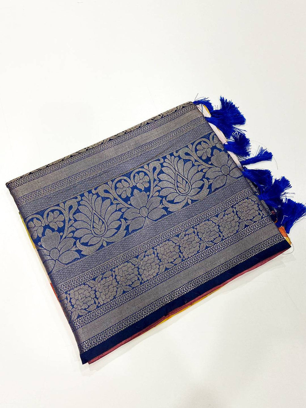 Regal Banarasi Floral Print Saree