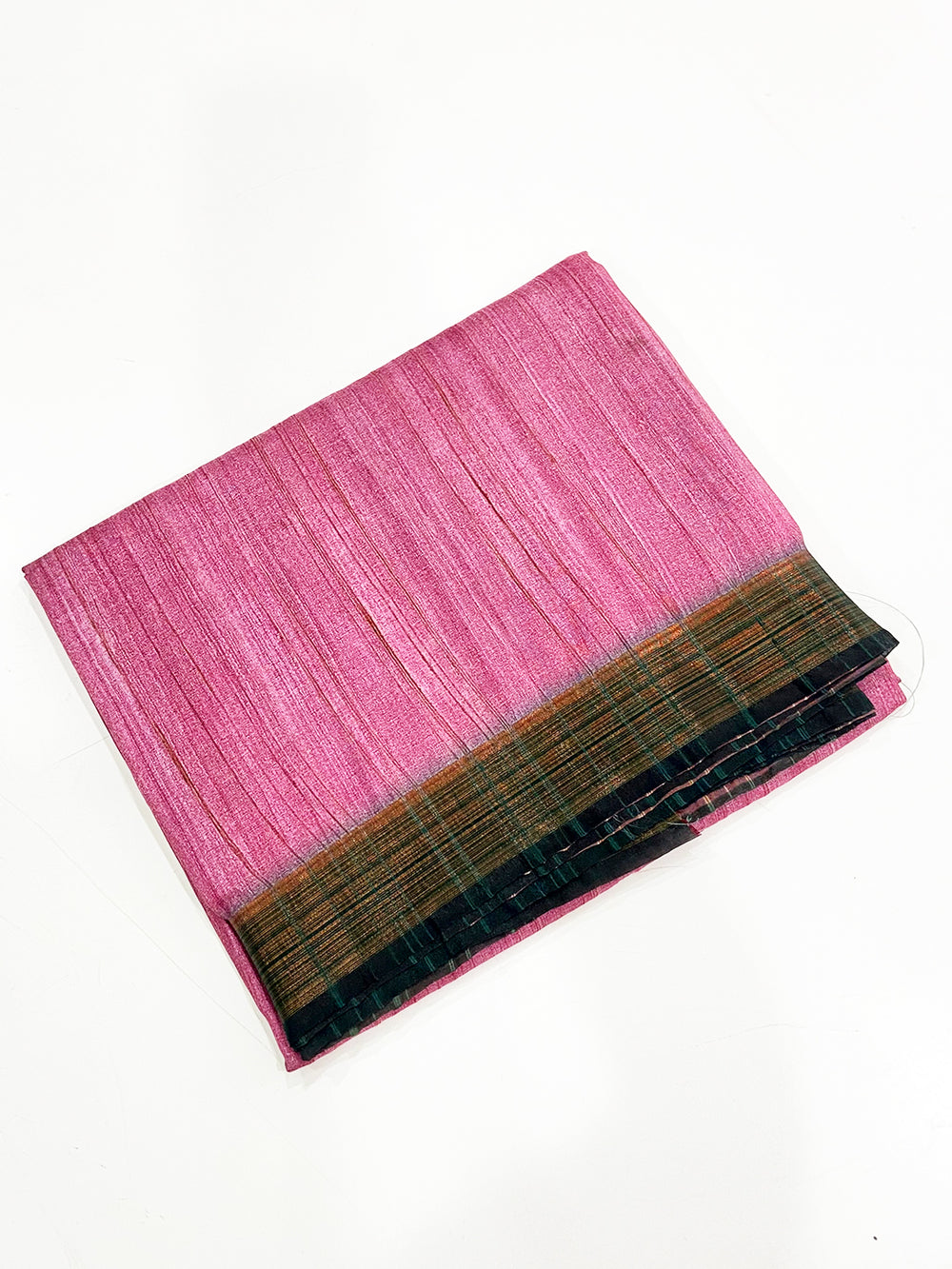 Pink Tussar Ghicha Print Saree