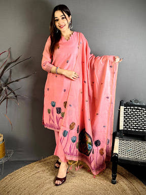 Rose Pink Floral Heritage Dress